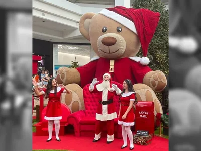 Papai Noel chega a shopping em Sorocaba