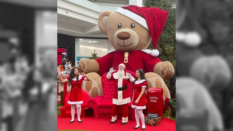 Papai Noel chega a shopping em Sorocaba