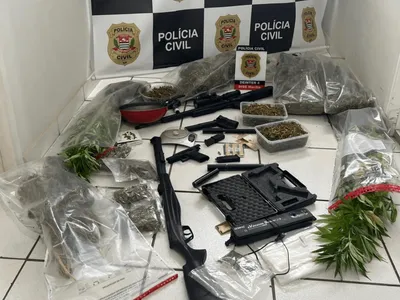 Homem é preso com drogas, armas e munições em Marília