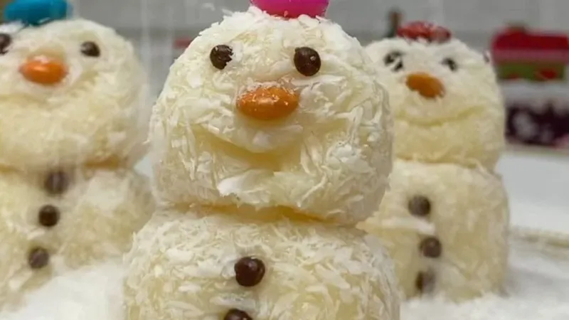 Boneco de neve de beijinho: aprenda passo a passo e faça no Natal