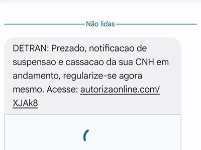 Crimisos tentam aplicar golpe da suspensão da CNH através de mensagens de texto e e-mails