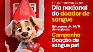 Hemocentro de cães e gatos realiza evento especial no domingo (24)