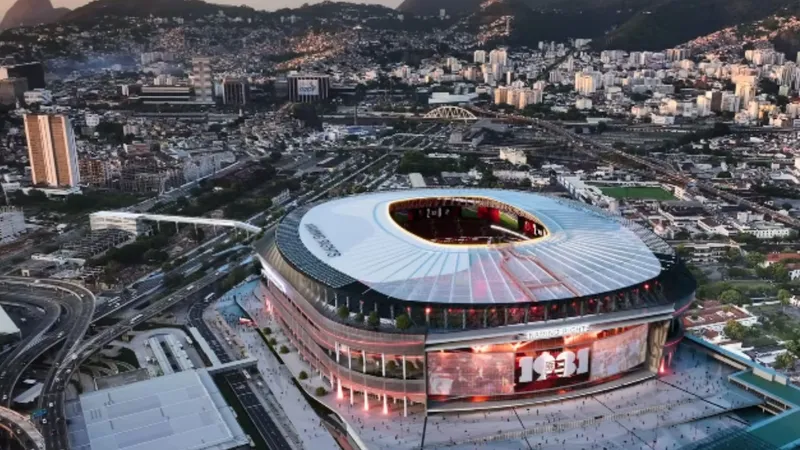 Flamengo divulga primeiras imagens do projeto de novo estádio; veja vídeo