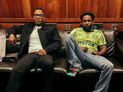 Rapper Kendrick Lamar aparece com a camisa do Palmeiras; confira