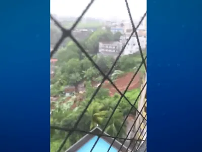 Chuva forte provoca deslizamento de terra em Salvador; há pessoas soterradas