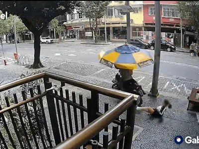 Mulher é arrastada por criminoso durante tentativa de assalto no Leblon