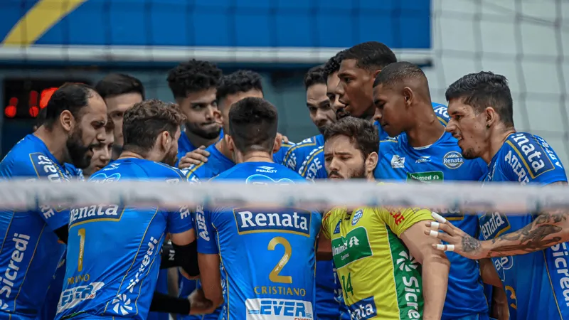 De olho na parte de cima da tabela, Vôlei Renata visita o líder da Superliga