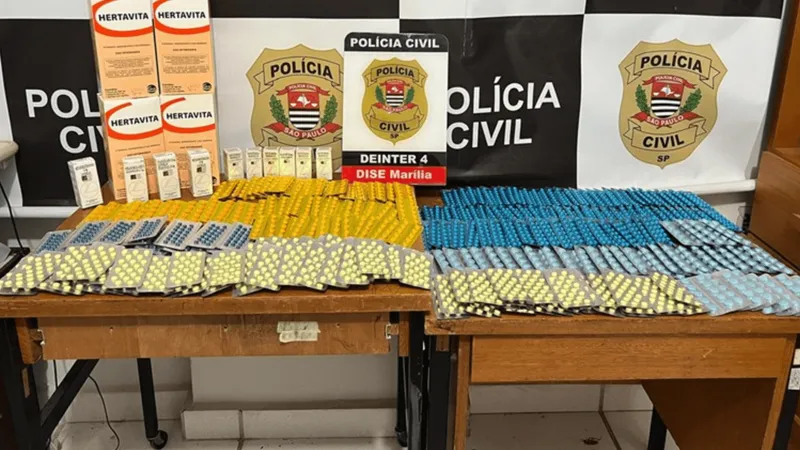 Homem é preso por falsificação e adulteração de medicamentos em Marília