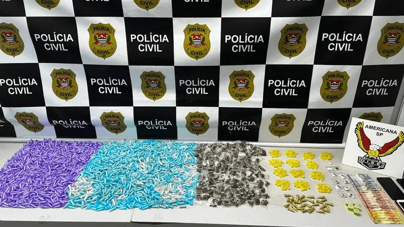 Polícia Civil apreende itens destinados ao tráfico e indicia dois suspeitos em Hortolândia