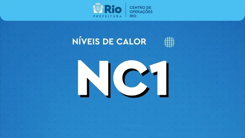 Rio retorna ao Nível de Calor 1 na tarde desta terça-feira