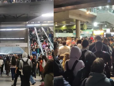 SP: Estações da Linha 2-Verde do Metrô lotam de passageiros após problemas na via