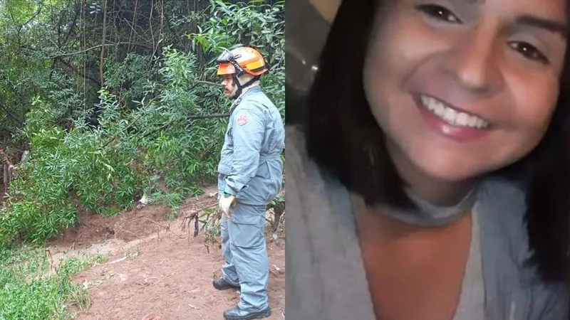 Equipes de resgate encontram corpo de mulher que caiu no Córrego Saltinho