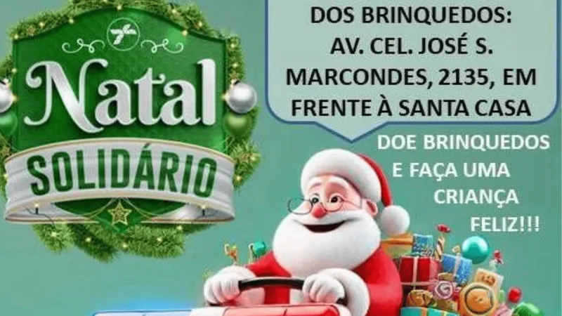 Central de Ambulância recebe brinquedos para doação até sexta-feira (13)