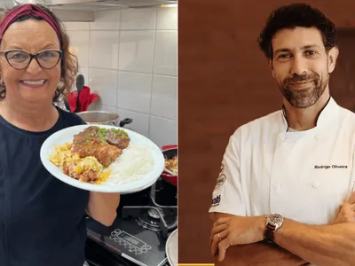 "Gente, vamos almoçar?": Eleni sai do TikTok e prepara comida caseira com Rodrigo Oliveira