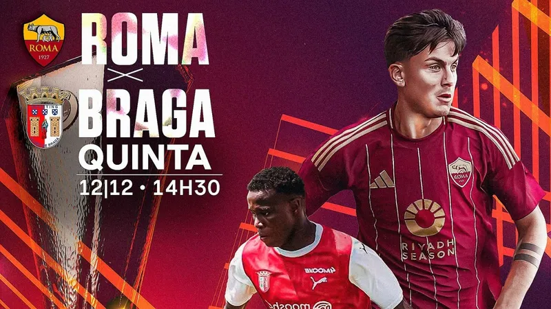 Roma x Braga: onde assistir, horário do jogo e mais pela 6ª rodada da Liga Europa