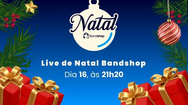 Live de Natal Bandshop: descontos especiais para celebrar e presentear