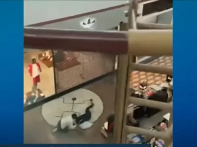 Tiroteio no shopping: criminosos enfrentam policiais durante assalto em joalheria de Manaus