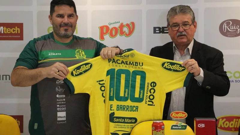 Eduardo Barroca é apresentado como novo técnico do Mirassol