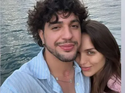 Assumidos? Rafa Kalimann e Nattan passam dia em família e posam juntos