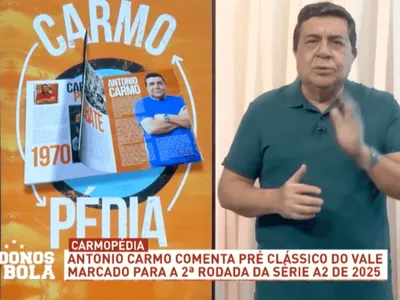 Antônio Carmo comenta sobre o Clássico do Vale marcado para 2ª rodada da Série A2 de 2025