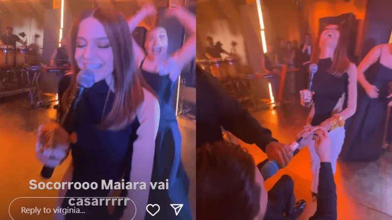 Maiara é pedida em casamento em festa luxuosa de Virginia Fonseca