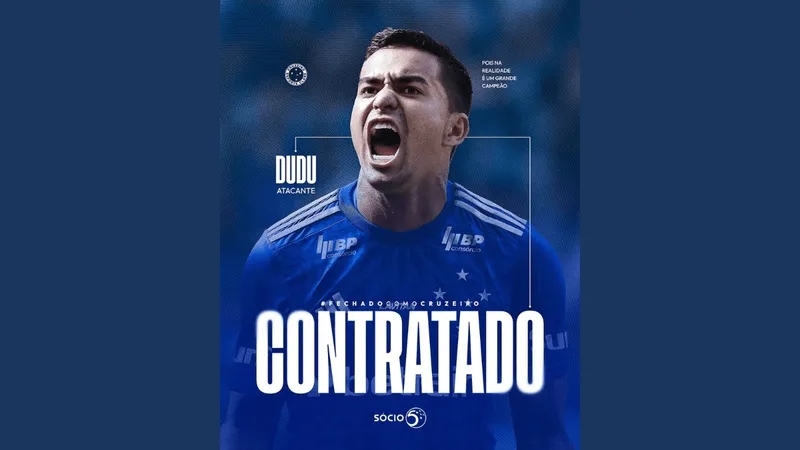 Dudu finalmente é anunciado pelo Cruzeiro