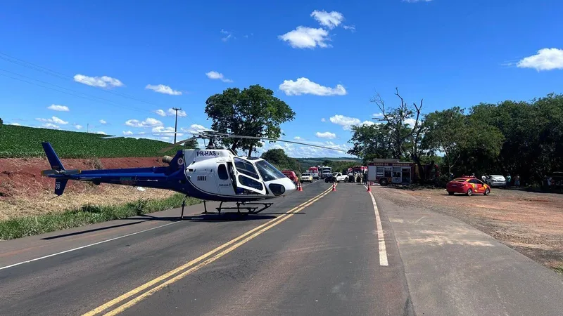 Transfusão de sangue em local de acidente salva vida de criança de 5 anos no Paraná