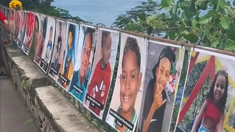 ONG Rio de Paz realiza ato na Zona Sul para lembrar crianças mortas por balas perdidas