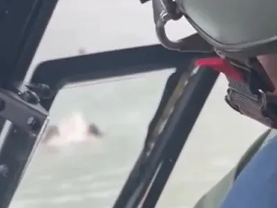 Crianças em afogamento são resgatadas pelo helicóptero Águia da PM em Ubatuba; assista