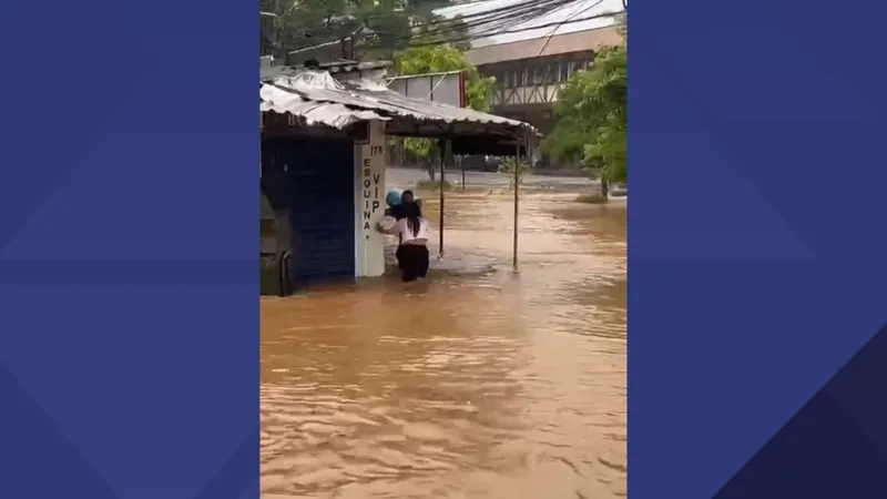 Fortes chuvas em Teresópolis acionam sirenes; nove pessoas estão desalojadas