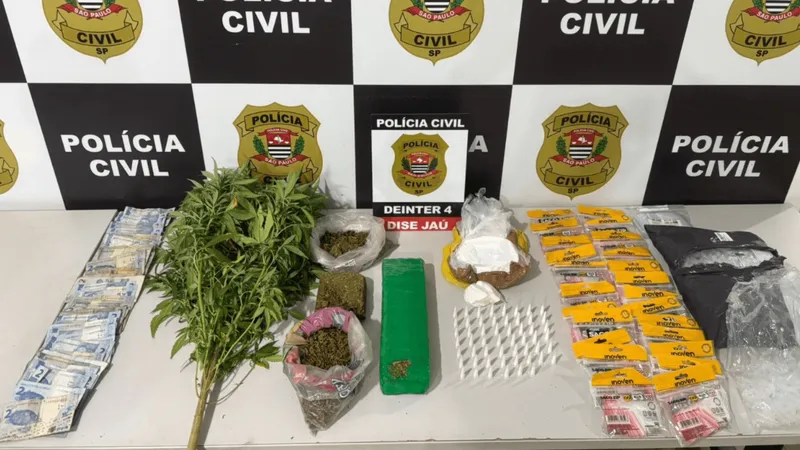 Polícia Civil prende homem com várias porções de cocaína e maconha