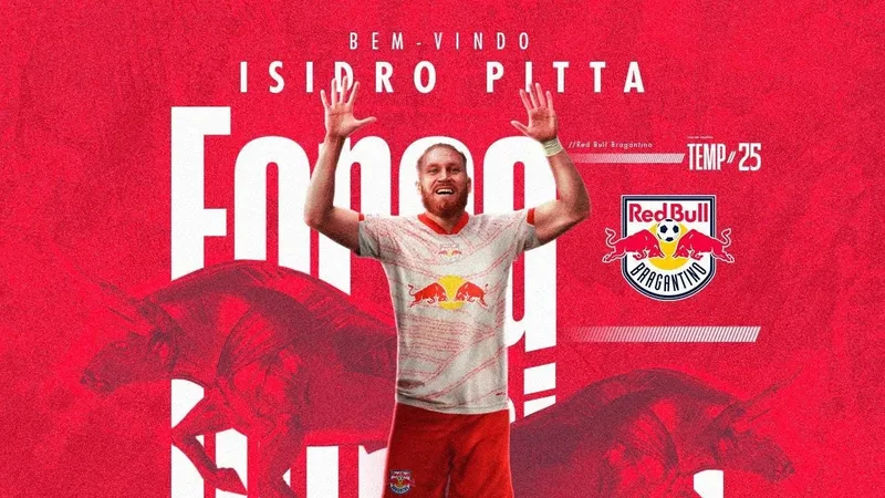 Red Bull Bragantino anuncia a contratação do atacante Isidro Pitta