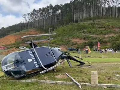 Helicóptero que leva turistas ao Beto Carrero cai próximo ao parque