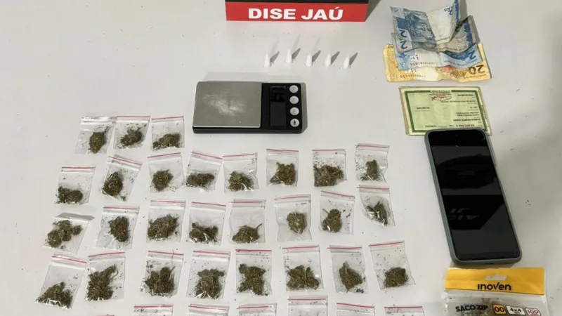 Polícia Civil prende homem com porções maconha e cocaína em Jaú