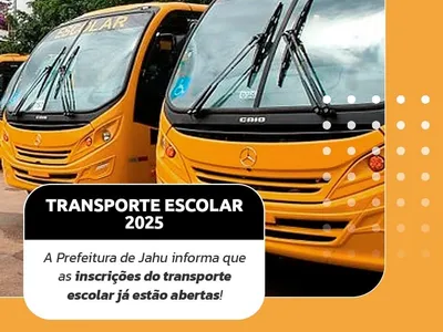 Prefeitura de Jaú abre inscrições para o transporte escolar em 2025