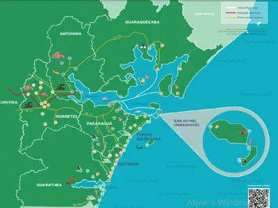 Verão Maior Paraná: mapas ilustrativos detalham atrativos do Litoral e do Noroeste