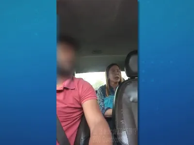 Vídeo mostra passageira agredindo motorista de app que se recusou a entrar em condomínio