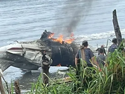 Vídeo mostra momento que a aeronave explode em Ubatuba