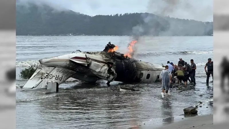 Investigação vai determinar causas de acidente aéreo em Ubatuba que terminou com um morto