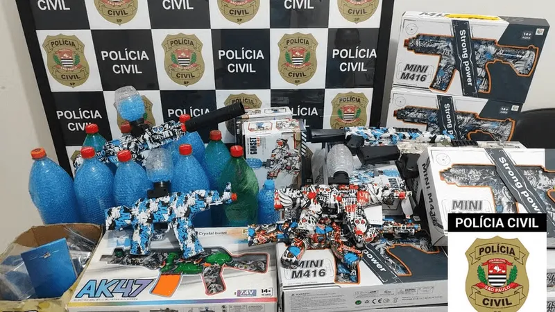 Polícia Civil faz combate a venda ilegal de armas de gel em Marília