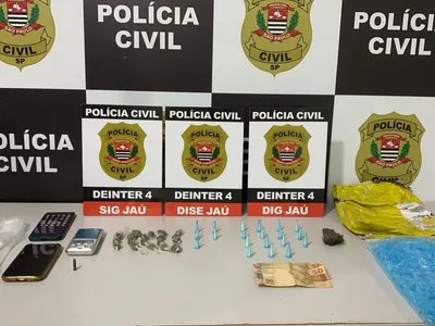 Jovem é preso com porções de cocaína, maconha e crack