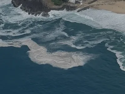 INEA afirma que manchas e espumas em praias da Zona Sul são decorrência da Maré Vermelha