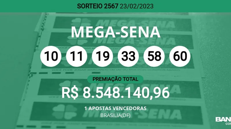 Duas apostas da Mega-Sena acertam os seis números e dividem prêmio de R$  317 milhões - Negócios - Diário do Nordeste