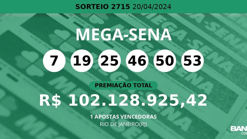 Aposta mínima da Mega-Sena, com seis dezenas, custa R$ 5 e pode ser feita na internet