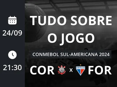 Corinthians x Fortaleza: placar ao vivo, escalações, lances, gols e mais