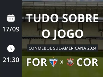 Fortaleza x Corinthians: placar ao vivo, escalações, lances, gols e mais