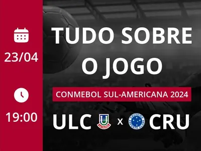 Unión La Calera x Cruzeiro: placar ao vivo, escalações, lances, gols e mais