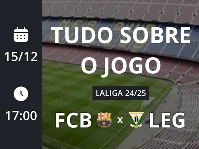 Barcelona x Leganés: placar ao vivo, escalações, lances, gols e mais