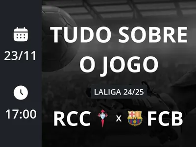 Celta x Barcelona: placar ao vivo, escalações, lances, gols e mais