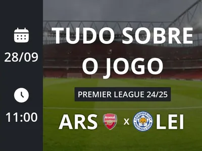 Arsenal x Leicester City: placar ao vivo, escalações, lances, gols e mais